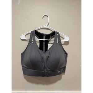 Yvette High Impact Sports Bra Front Zip Athletic Workout Women Size 3XL